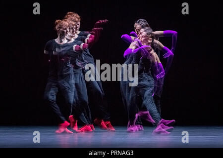 London, Großbritannien. 3. Okt 2018. William Forsythe - einen ruhigen Abend Tanz in Sadler's Wells. Credit: Guy Corbishley/Alamy leben Nachrichten Stockfoto