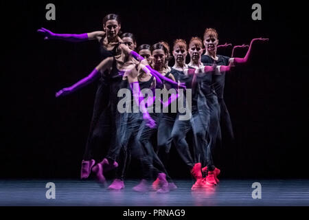 London, Großbritannien. 3. Okt 2018. William Forsythe - einen ruhigen Abend Tanz in Sadler's Wells. Credit: Guy Corbishley/Alamy leben Nachrichten Stockfoto