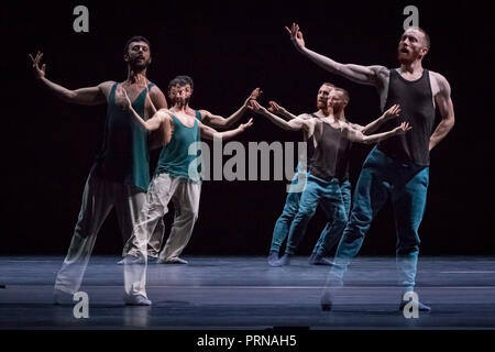 London, Großbritannien. 3. Okt 2018. William Forsythe - einen ruhigen Abend Tanz in Sadler's Wells. Credit: Guy Corbishley/Alamy leben Nachrichten Stockfoto