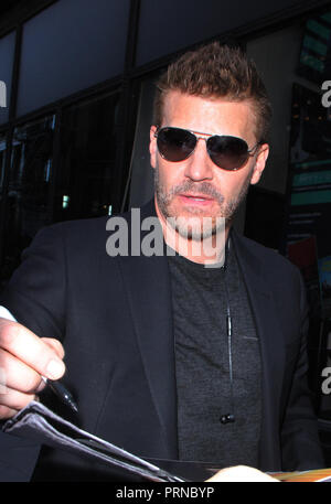 New York, NY, USA. Okt, 2018 03. David Boreanaz am Bau reihe Förderung der neuen Saison von Seal Team am Oktober 03, 2018 in New York City. Credit: Rw/Medien Punch/Alamy leben Nachrichten Stockfoto
