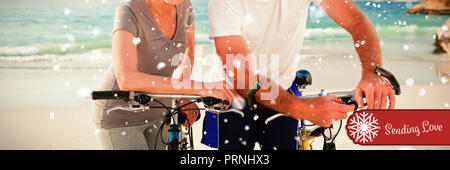 Zusammengesetztes Bild des Banners senden Liebe Stockfoto