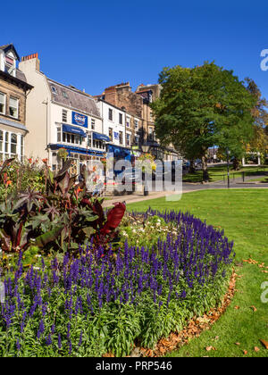 Gärten auf Montpellier Hill im Spätsommer in Harrogate, North Yorkshire England Stockfoto