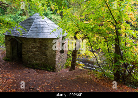 Fluss Moriston, Invermoriston, Shire Inverness, Schottland, Vereinigtes Königreich Stockfoto