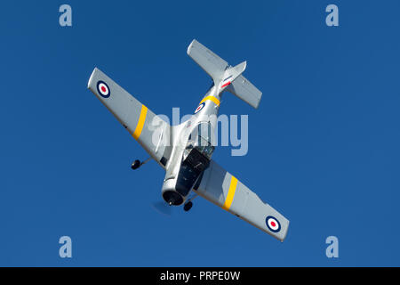 Ehemalige Royal Australian Air Force (RAAF) Commonwealth Aircraft Corporation (CAC) CA-25 Winjeel trainer Flugzeuge VH-FTS durch die raaf Museum betrieben. Stockfoto