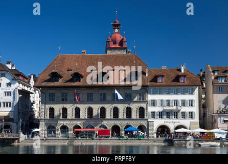 Luzern Rathaus (Town Hall), Schweiz Stockfoto