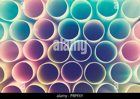 Retro stilisierten Hintergrund aus Trinkhalmen. Stockfoto