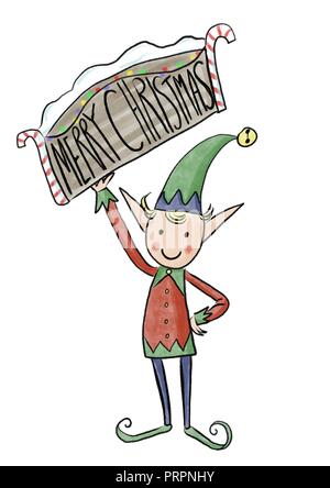 Weihnachten elf Abbildung Stockfoto