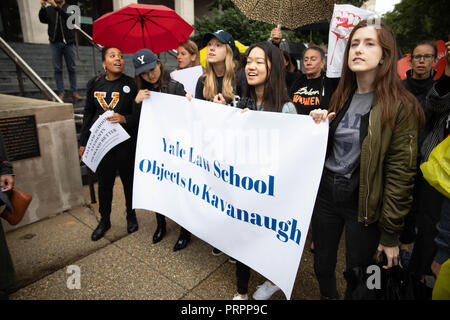 Washington DC, USA, 24. September, 2018 - Hunderte wurden verhaftet, die Senatsverwaltung im Protest von Brett Kavanaugh Stockfoto