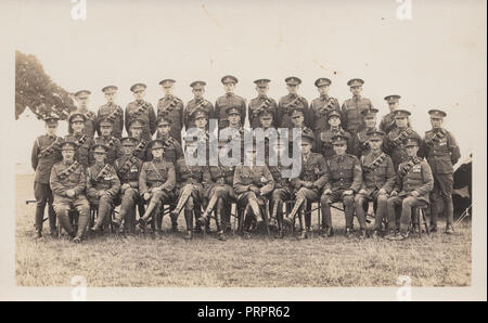 * Vintage Foto zeigt eine Gruppe von WW1 British Army Soldaten Stockfoto