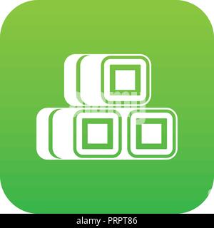 Heu bundles Symbol Digital Green Stock Vektor