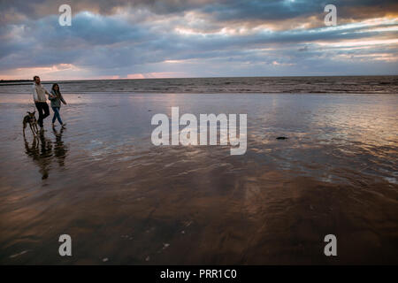 Workington shore lake district Sonnenuntergang Stockfoto