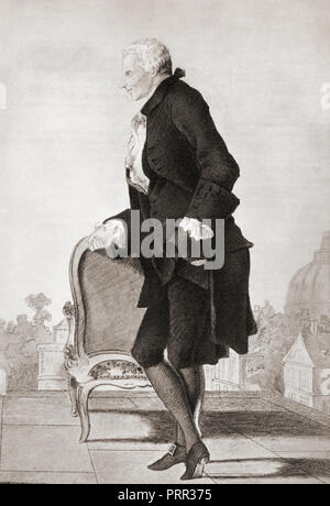 Laurence Sterne, 1713 - 1768. Irish-born englische Schriftsteller und anglikanischen Geistlichen. Stockfoto