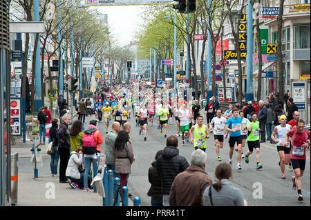 Wien, Mariahilferstraße, Wienmarathon Stockfoto