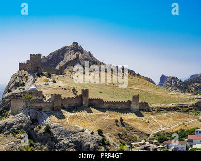 Genueser Festung in Perugia Stadt Stockfoto