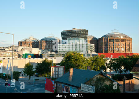 Wien, Gasometer Stockfoto