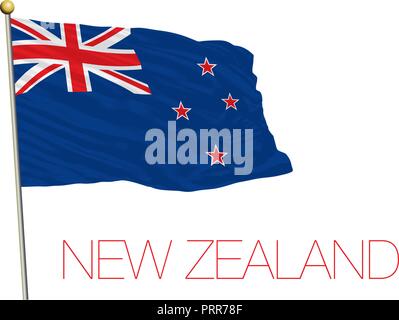 Neuseeland offizielle Flagge, Vector Illustration Stock Vektor