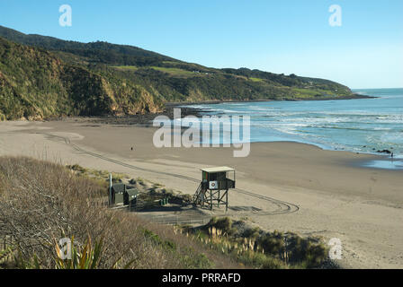 Wunderschöne Strände in Raglan, Waikato, North Island, Neuseeland Stockfoto