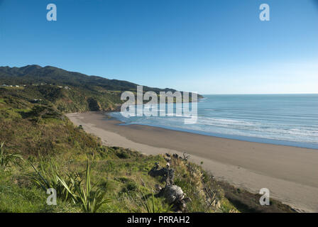 Wunderschöne Strände in Raglan, Waikato, North Island, Neuseeland Stockfoto