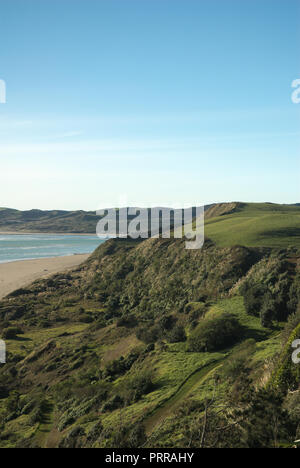 Wunderschöne Strände in Raglan, Waikato, North Island, Neuseeland Stockfoto