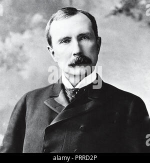 JOHN D. Rockefeller (1839-1937), US-amerikanische Unternehmer über 1885 Stockfoto