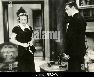 Schauspieler Joan Crawford und Clark Gable im Film Tanzen Dame, USA 1933 Stockfoto