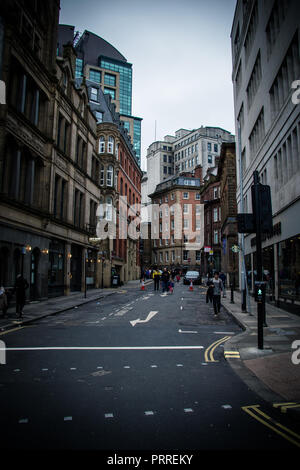 Manchester Street Fotografie, Großbritannien, Stockfoto