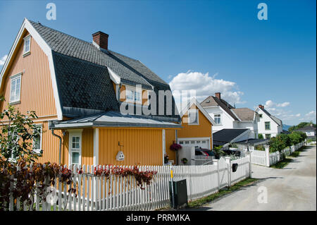 Schönes Wohnen Häuser in Lillehammer, Oppland, Norwegen Stockfoto