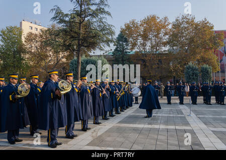 Eskisehir, Türkei - November 10,2017: Die großen Führer Atatürk Tod Jubiläum. Gibt es militärische Orchester Stockfoto