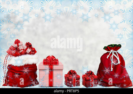 Weihnachten und neues Jahr Feier Hintergrund Stockfoto