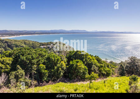 Blick über Byron Bay von Cape Byron, New South Wales, Australien Stockfoto