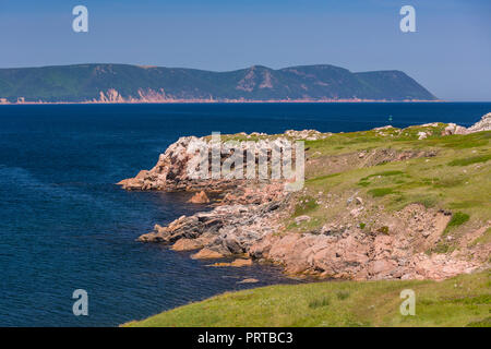 WHITE POINT, Cape Breton, Nova Scotia, Kanada - Landschaft der Küste. Stockfoto