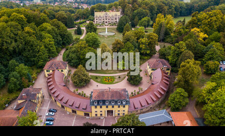 Oder Schloss Altenstein Altenstein, Palast, in der Nähe von Eisenach, Thüringen, Deutschland Stockfoto