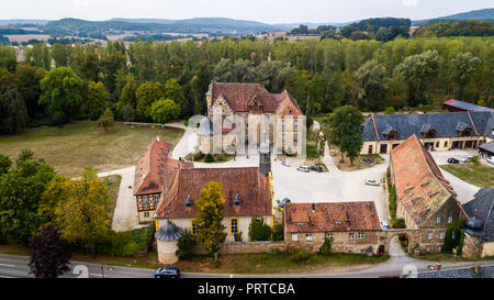 Schloss Eyrichshof Eyrichshof oder Schloss, Ebern, Bayern, Deutschland Stockfoto