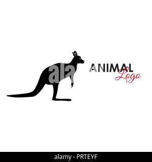 Kangaroo Symbol Symbol logo Vector Illustration Stock Vektor