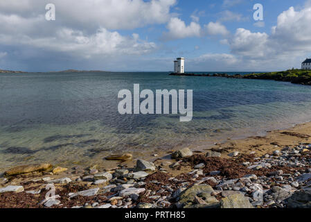 Beförderung Fhada Leuchtturm Port Ellen auf der Insel Islay Schottland Stockfoto