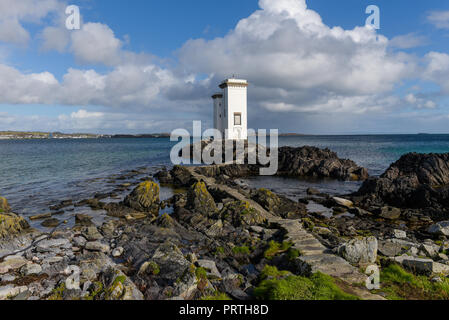 Beförderung Fhada Leuchtturm Port Ellen auf der Insel Islay Schottland Stockfoto