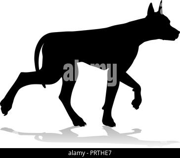Hund Silhouette Haustier Stock Vektor
