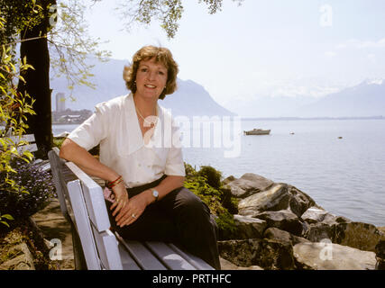 PENELOPE KEITH britische Schauspielerin fernsehen Wettbewerb im Schweizerischen Montreux Stockfoto