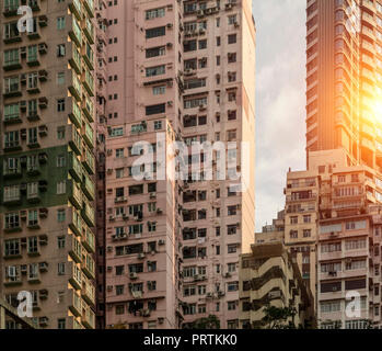 Bezahlbare Wohnungen Apartments, Hong Kong Stockfoto