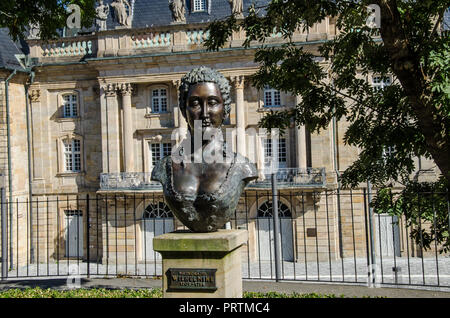 Bayreuth ist eine Stadt, die Historisch gewachsen als Markgräfliche Residenz und ist inzwischen weltberühmt, weil der Richard Wagner Festival. Stockfoto