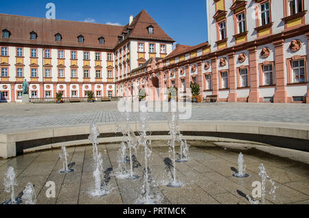 Bayreuth ist eine Stadt, die Historisch gewachsen als Markgräfliche Residenz und ist inzwischen weltberühmt, weil der Richard Wagner Festival. Stockfoto