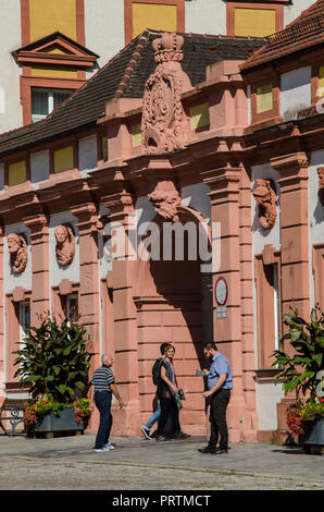 Bayreuth ist eine Stadt, die Historisch gewachsen als Markgräfliche Residenz und ist inzwischen weltberühmt, weil der Richard Wagner Festival. Stockfoto