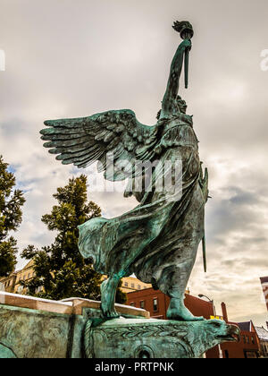 Spanisch-amerikanischen Krieg Memorial Bushnell Park Hartford, Connecticut, USA Stockfoto