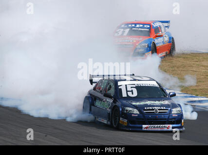 São Paulo - Brasilien, September 10, 2017, Stock Car Racing, die wichtigste Kategorie der Motorsport in Brasilien Stockfoto