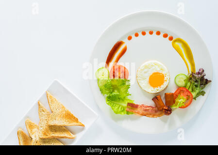 Traditionelle amerikanische Frühstück Stockfoto