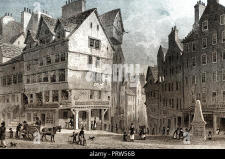 Der Westen Bogen, aus dem Rasen Markt, Edinburgh, Schottland, 19. Jahrhundert, von modernen Athen von Th. H. Hirte Stockfoto