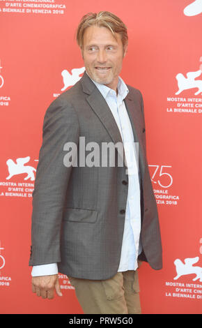 75. Internationalen Filmfestival von Venedig - In der Ewigkeit Gate-Fotoshooting mit: Mads Mikkelsen, Wo: Venedig, Venetien, Italien Wann: 03 Sep 2018 Credit: WENN.com Stockfoto