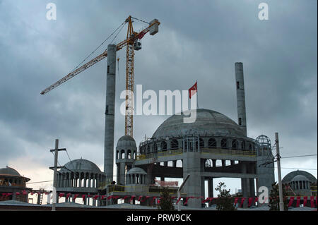 Neue Moschee bau Taksim Istanbul, Türkei Stockfoto