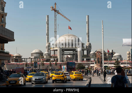 Neue Moschee bau Taksim Istanbul, Türkei Stockfoto