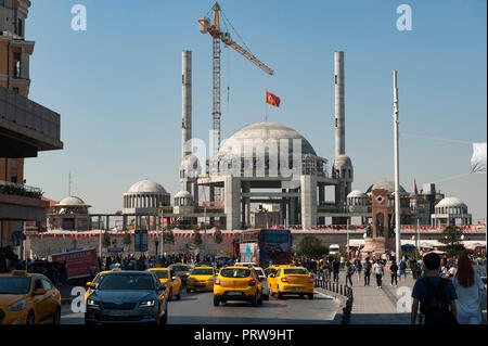 Neue Moschee bau Taksim Istanbul, Türkei Stockfoto